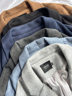 No-Iron Wool-Blend Trench Coat