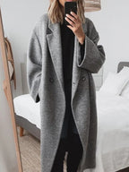 No-Iron Wool-Blend Trench Coat
