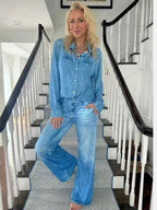 Denim Two-piece Set