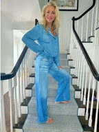 Denim Two-piece Set