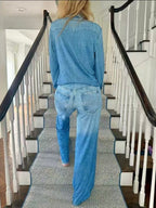 Denim Two-piece Set