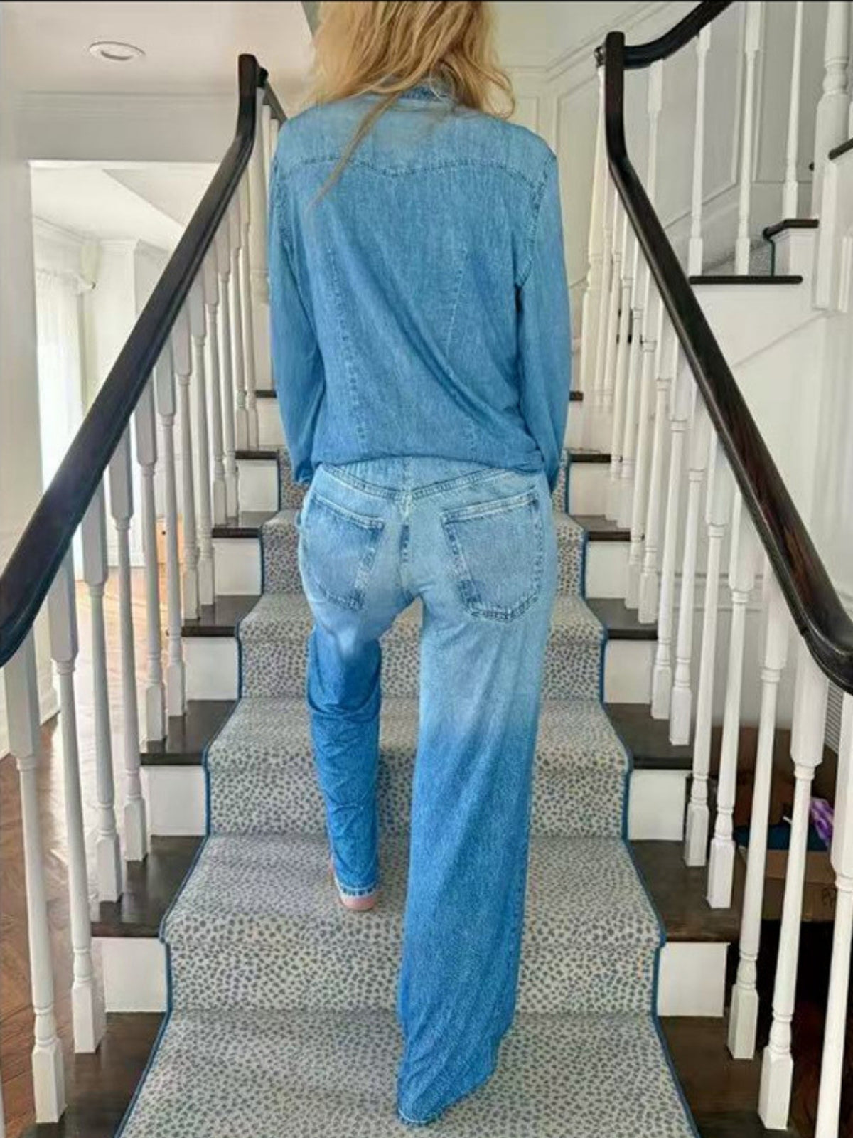 Denim Two-piece Set