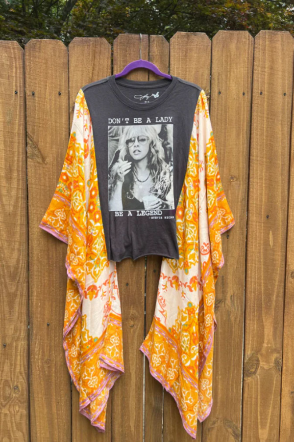 Don't Be a Lady Be aLegend Stevie Nicks Mix & Match Tee （No Patch）