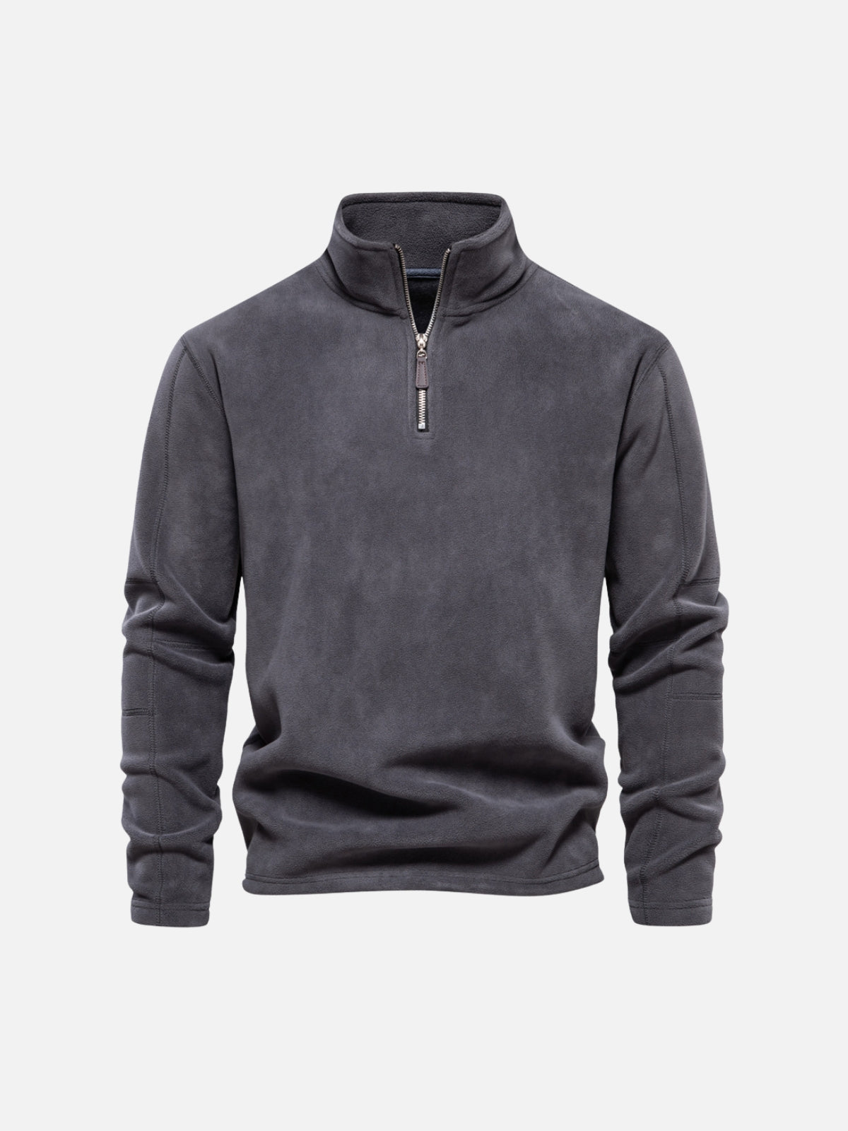 Half-Zip Fleece Stand Collar Sweatshirt