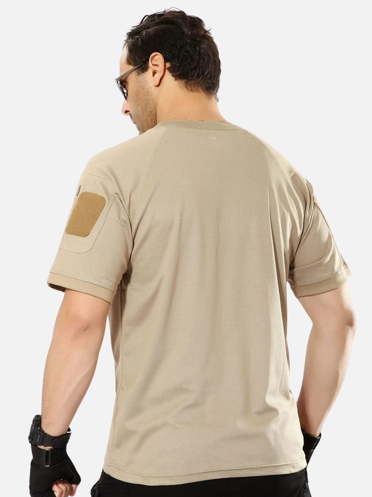 Camouflage Arm Pocket Short Sleeve T-Shirt