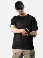 Camouflage Arm Pocket Short Sleeve T-Shirt