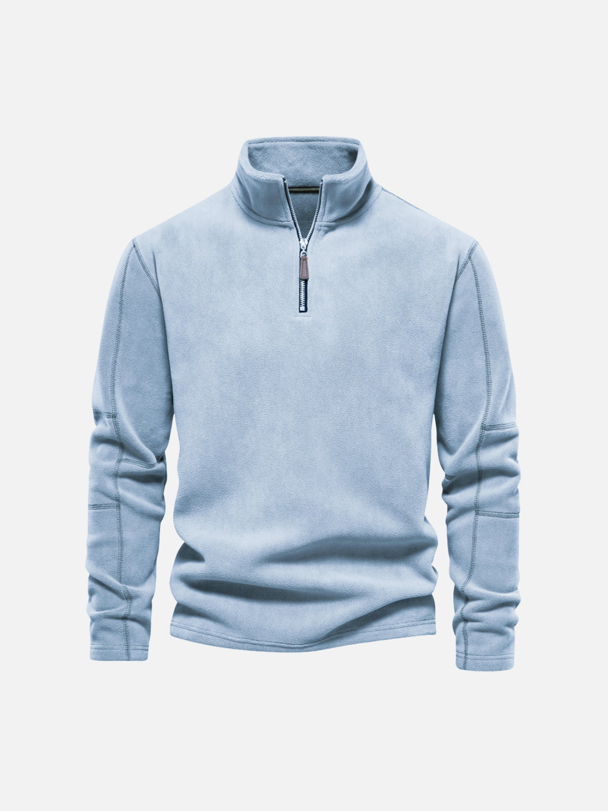 Half-Zip Fleece Stand Collar Sweatshirt