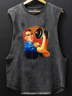 We Can Do It Fun Fitness Workout Scoop Bottom Cotton Tank