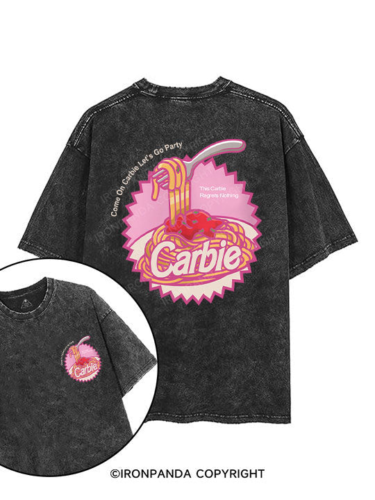 Carbie I Love Carbs Bread Pasta Pizza printed Gym Shirt