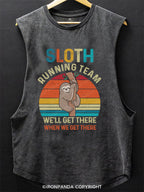Sloth Running Team Scoop Bottom Cotton Tank