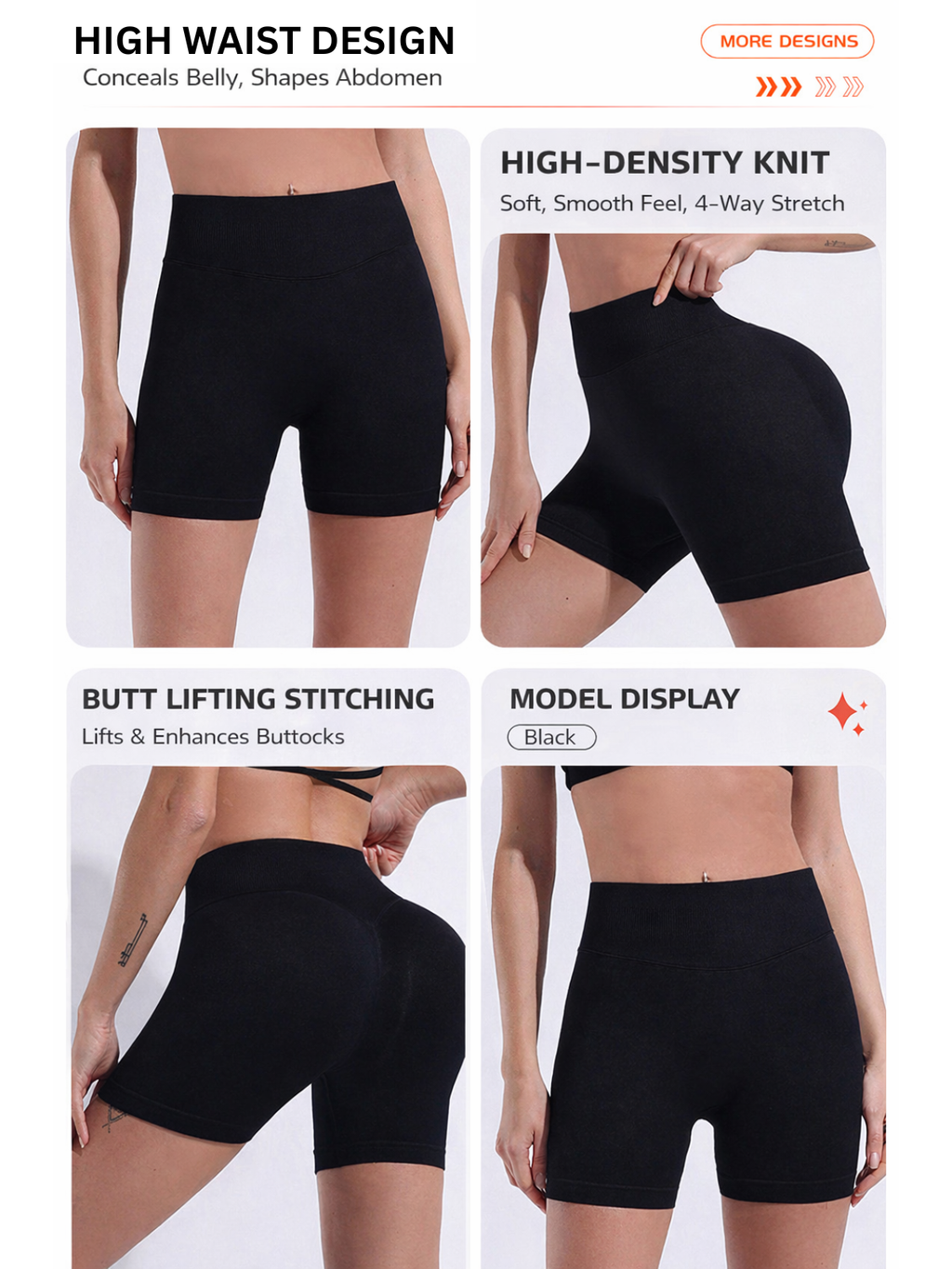Seamless Sculpting Sports Shorts