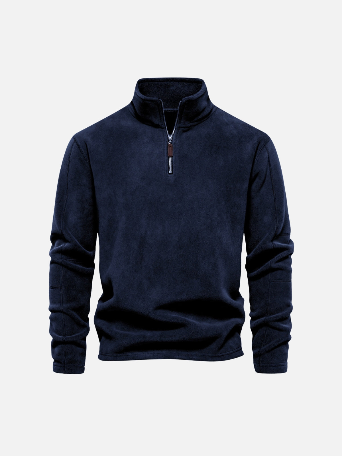 Half-Zip Fleece Stand Collar Sweatshirt