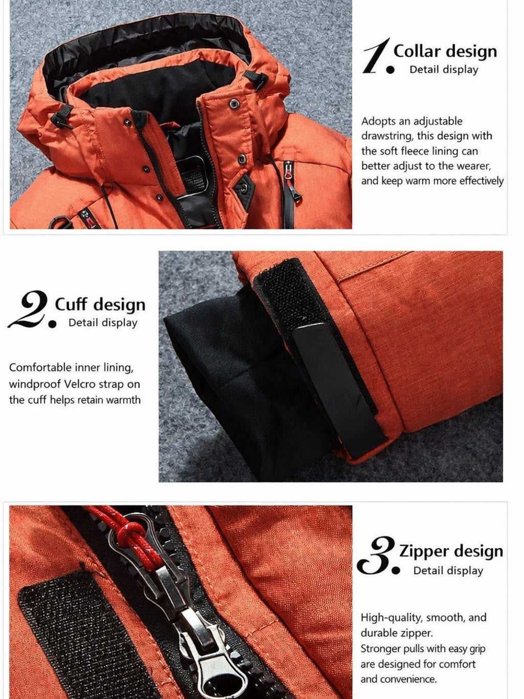 Detachable Hood Insulated Jacket
