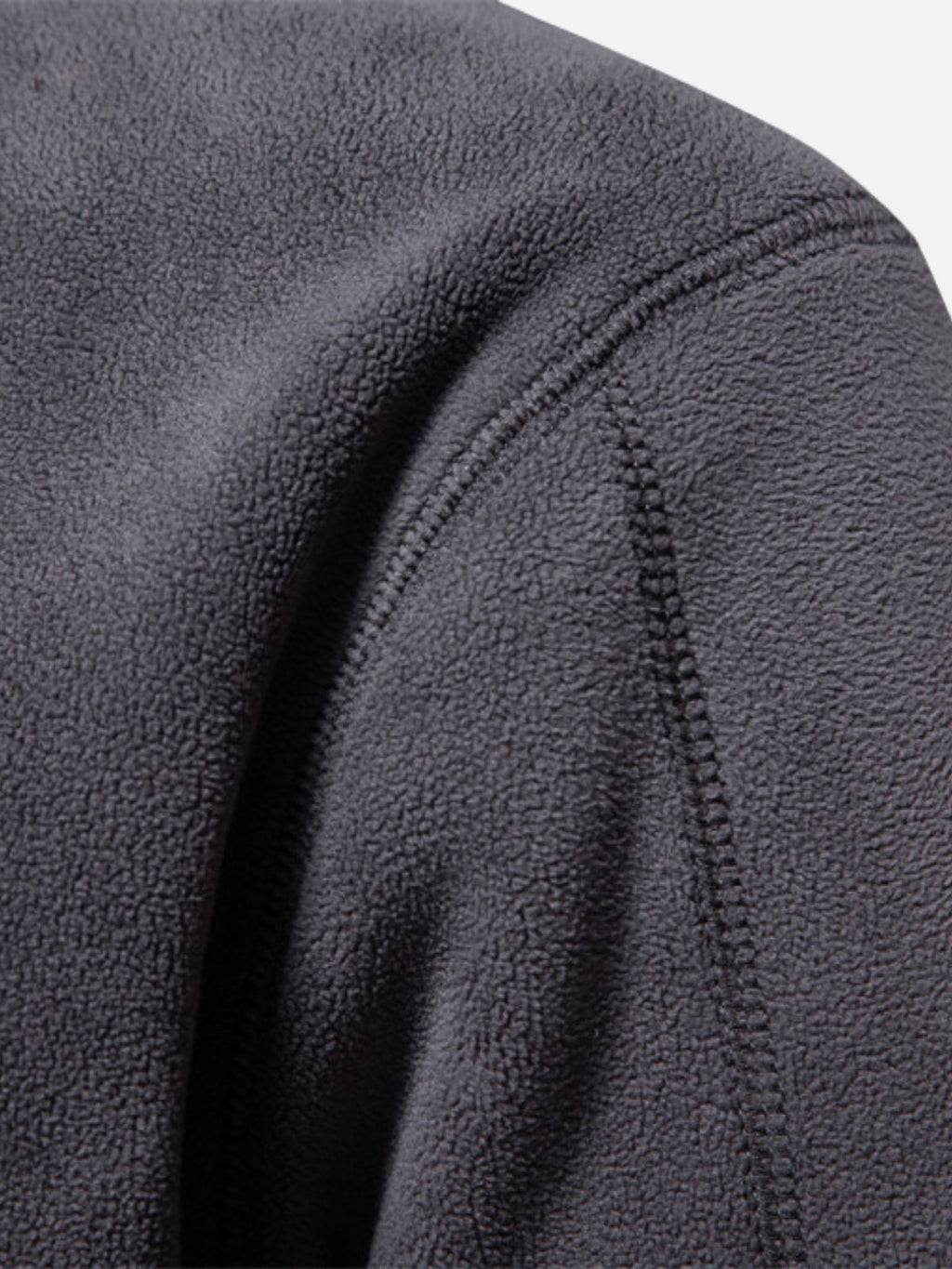 Half-Zip Fleece Stand Collar Sweatshirt