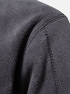 Half-Zip Fleece Stand Collar Sweatshirt