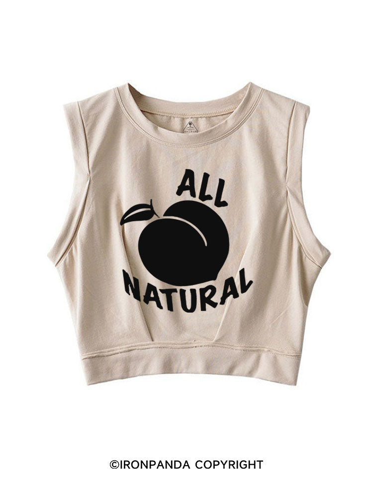 ALL NATURE Sleeveless Crop Tops