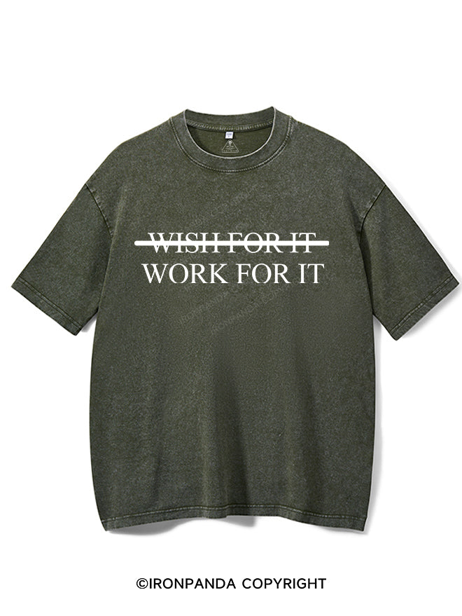 Wish For It Work For It Vintage Gym Shirt