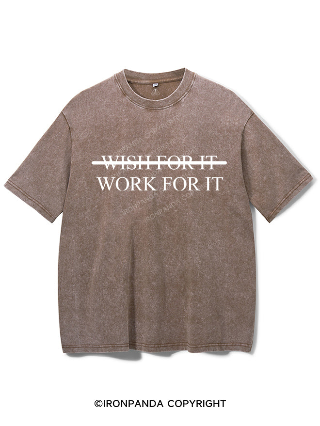 Wish For It Work For It Vintage Gym Shirt