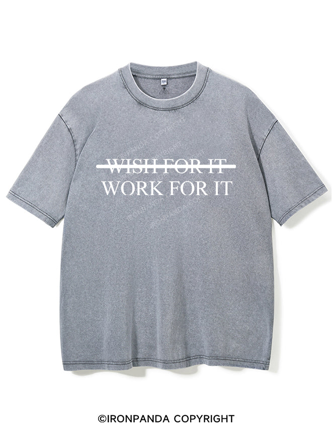 Wish For It Work For It Vintage Gym Shirt