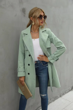 Beatrice | Women’s Double Breasted Belted Trench Coat