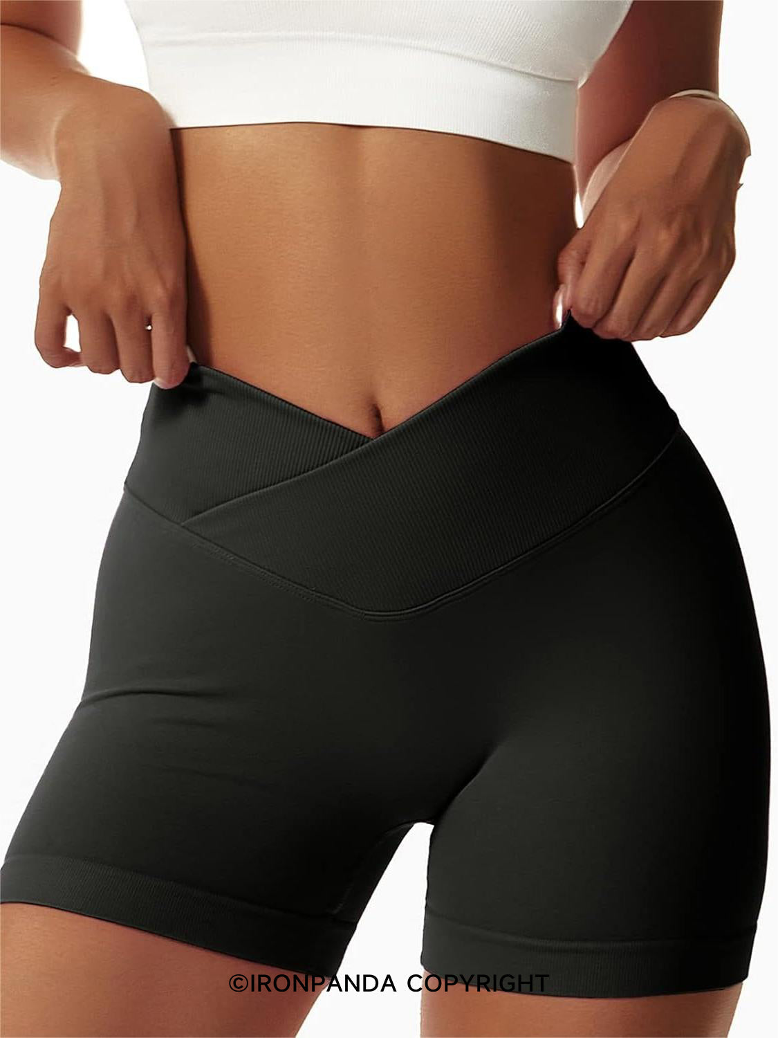 Cross Waist Sculpt Yoga Shorts