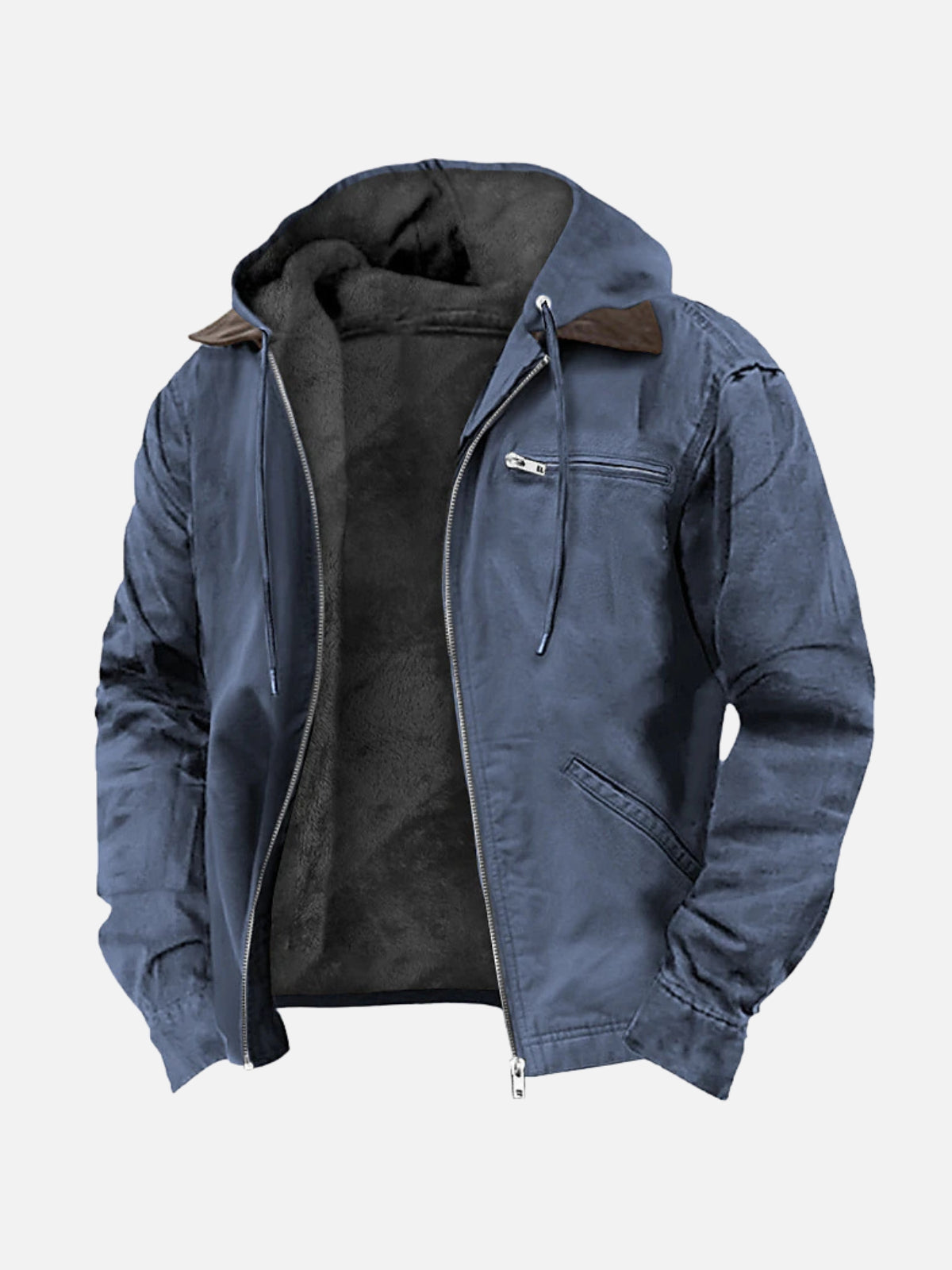 Thermal Fleece-Lined Hooded Jacket