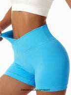 Cross Waist Sculpt Yoga Shorts