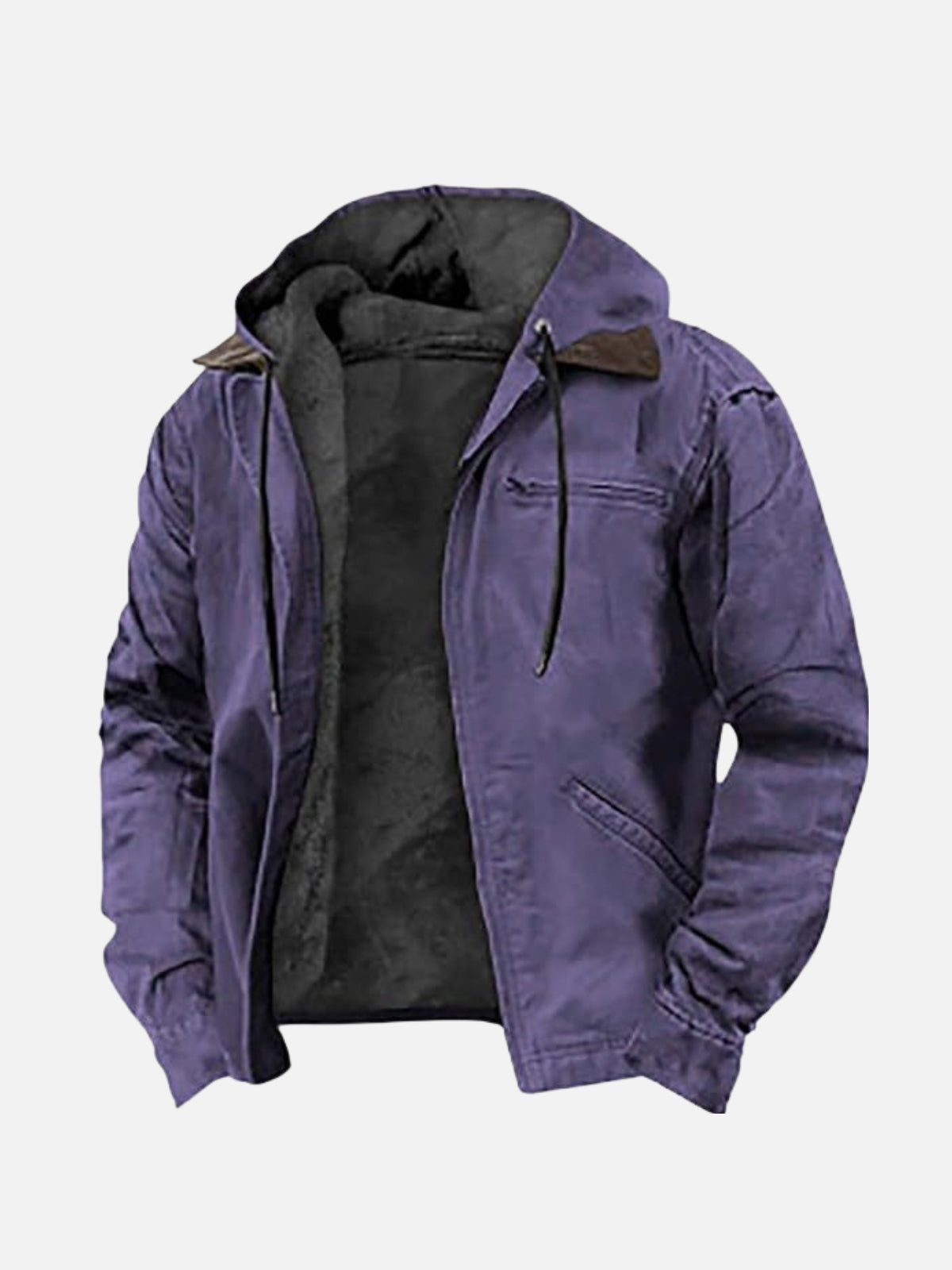 Thermal Fleece-Lined Hooded Jacket