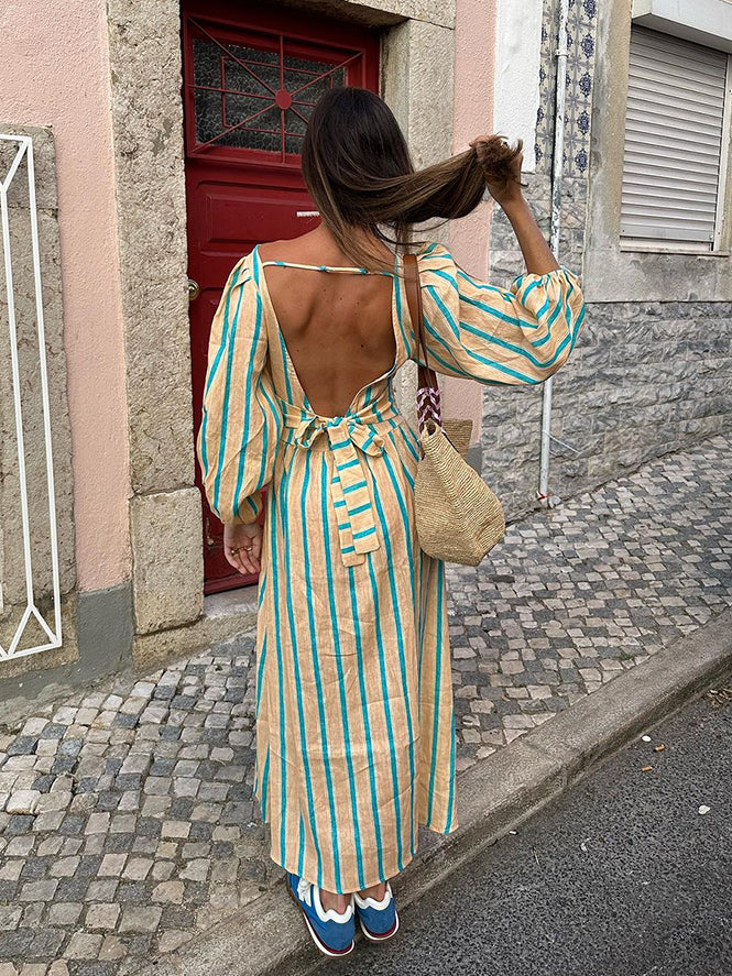 Linen Midi Dress