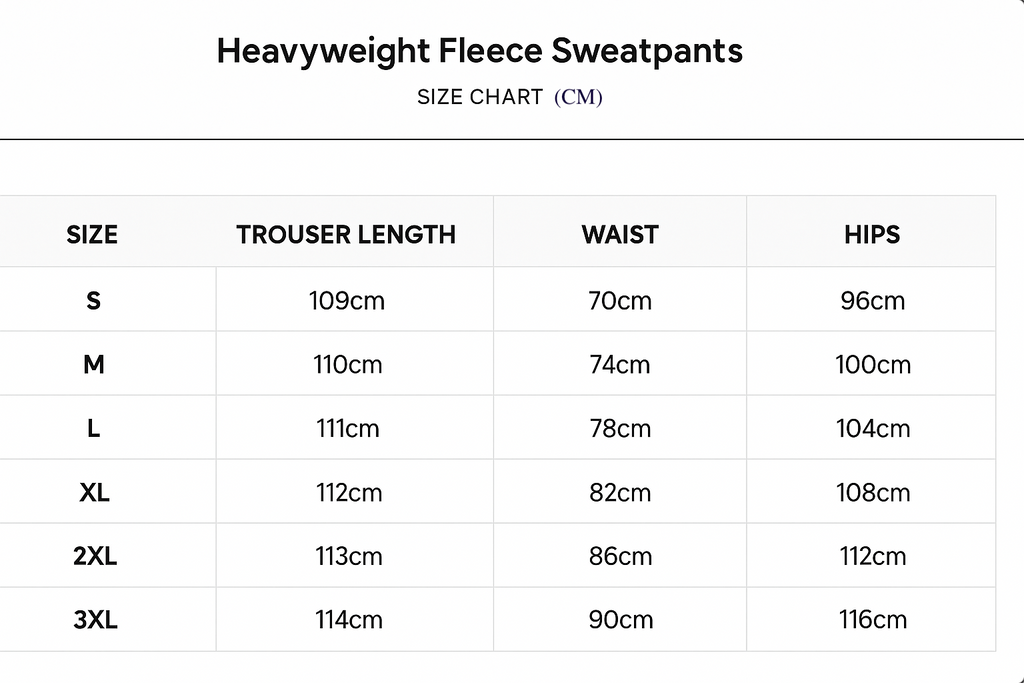 MV Classic Heavyweight Fleece Sweatpants