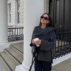 Chloe | Women Elegant Draped Cape Coat
