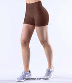 Stretchy Seamless High-Waist Booty Yoga Shorts