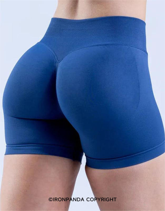 Stretchy Seamless High-Waist Booty Yoga Shorts