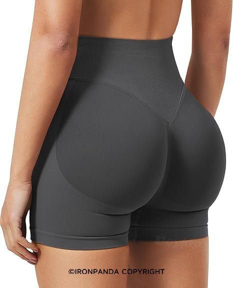 Stretchy Seamless High-Waist Booty Yoga Shorts