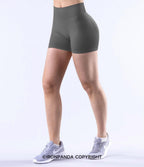 Stretchy Seamless High-Waist Booty Yoga Shorts