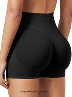 Stretchy Seamless High-Waist Booty Yoga Shorts