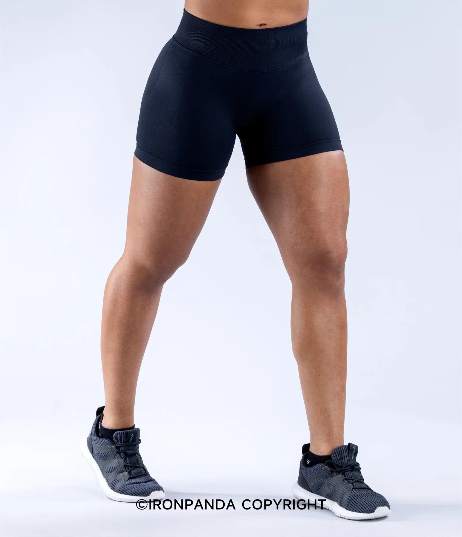 Stretchy Seamless High-Waist Booty Yoga Shorts