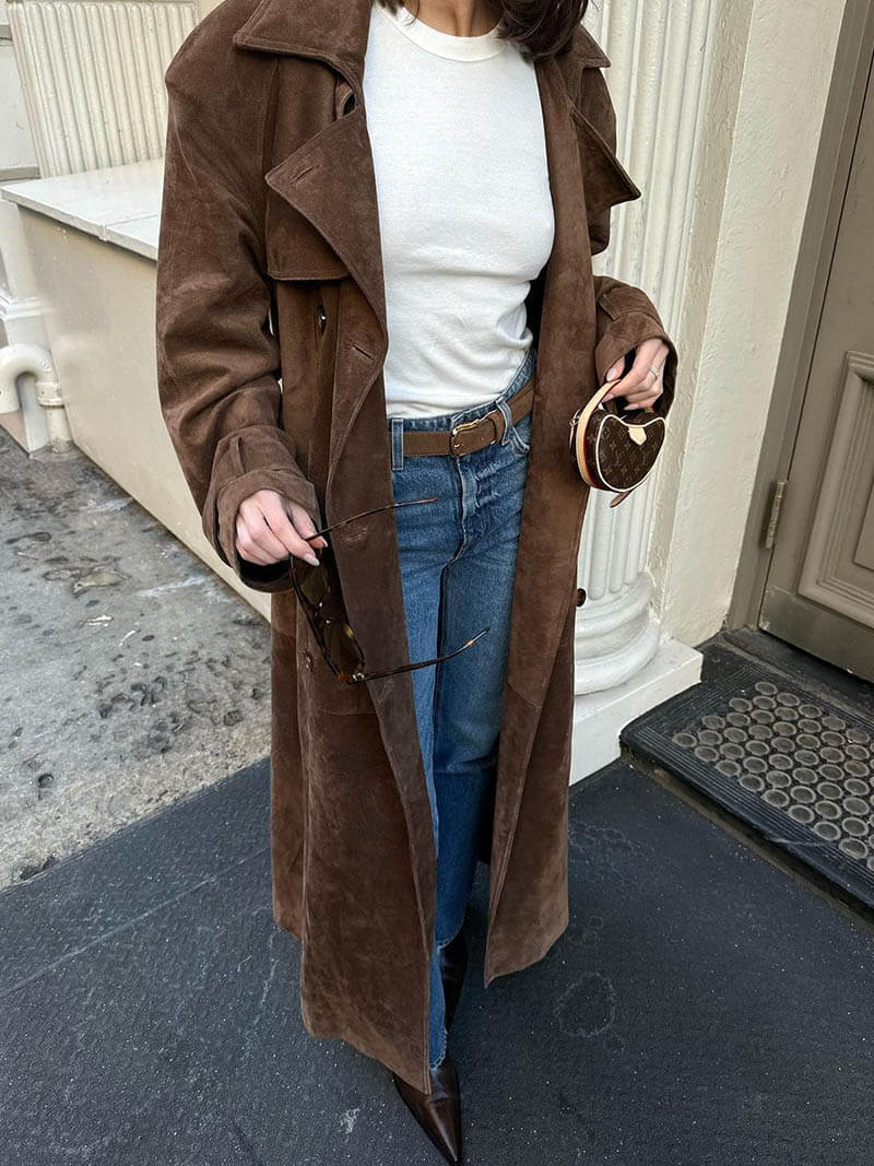 Darcey | Women’s Trendy Warm Belted Trench Coat