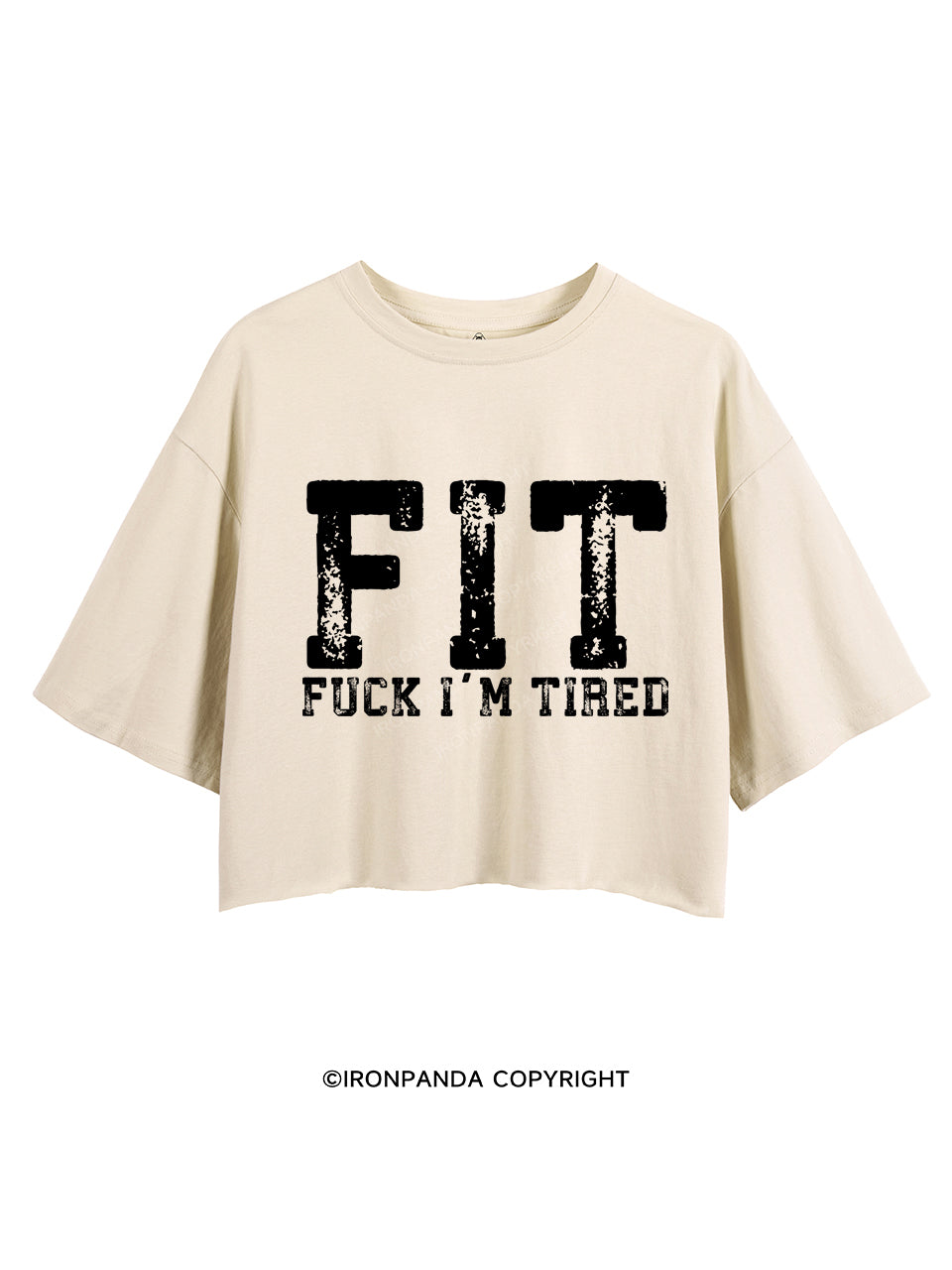 FUCK I'M TIRED CROP TOPS