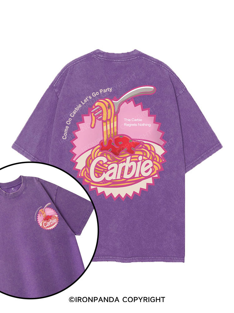 Carbie I Love Carbs Bread Pasta Pizza printed Gym Shirt