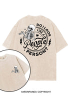 DO I LOOK LIKE A PERSON? printed Gym Shirt