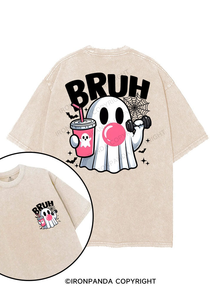 BRUH printed Gym Shirt