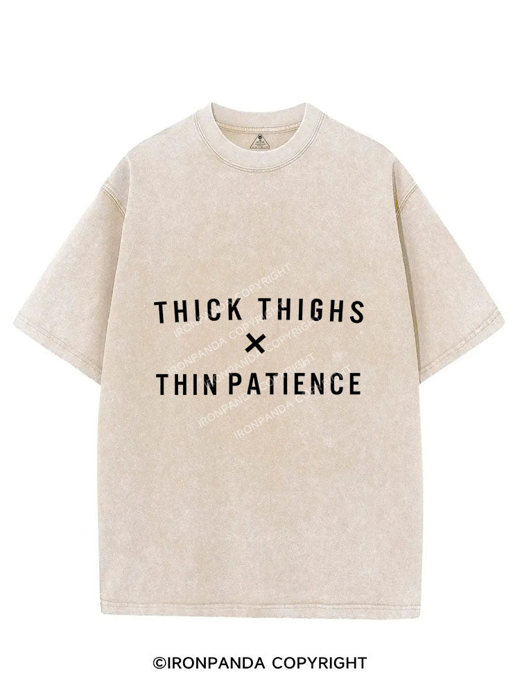 thick thighs thin patience Vintage Gym Shirt