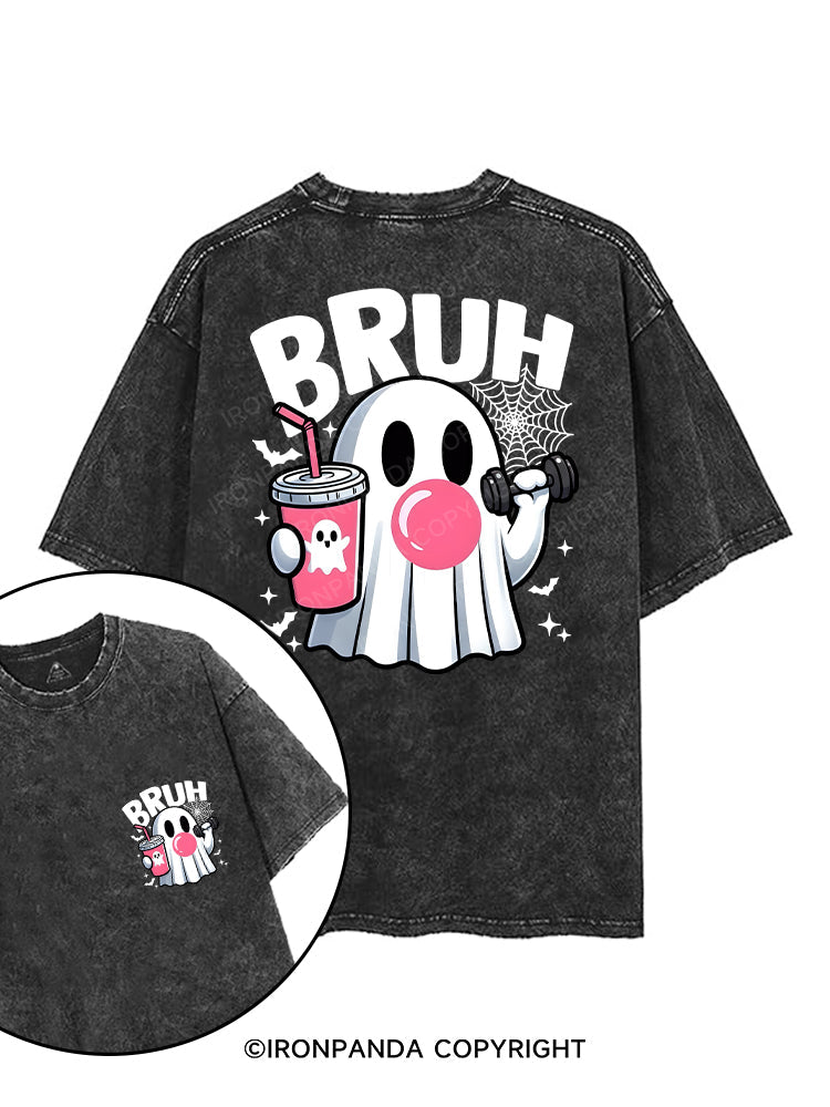 BRUH printed Gym Shirt