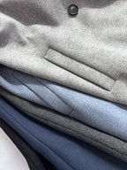 No-Iron Wool-Blend Trench Coat