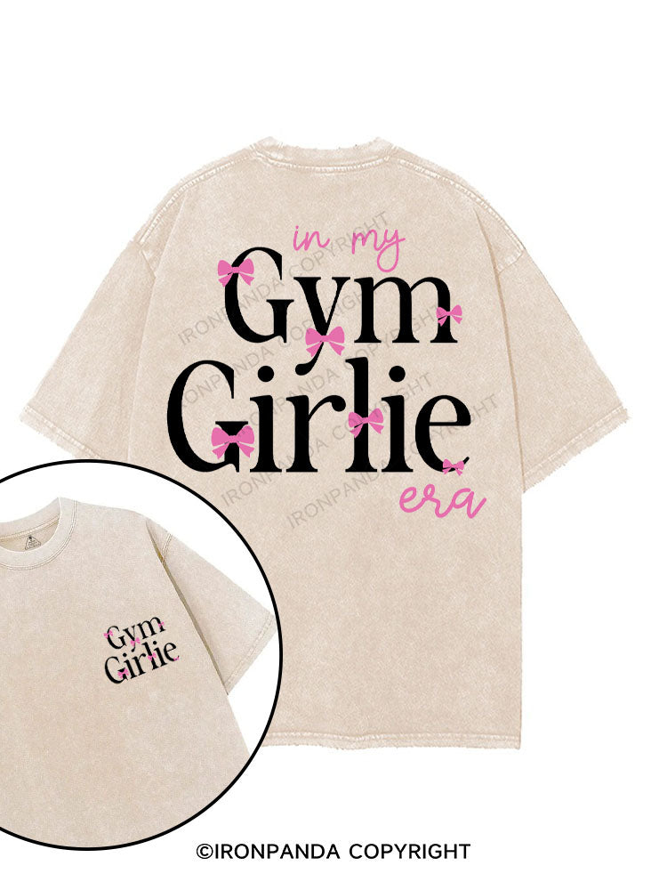 IN MY GYM GIRLIE ERA printed Gym Shirt