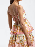 Fashionable Embroidered Cake Sling Dress