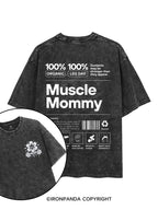 Muscle Mom  printed Gym Shirt