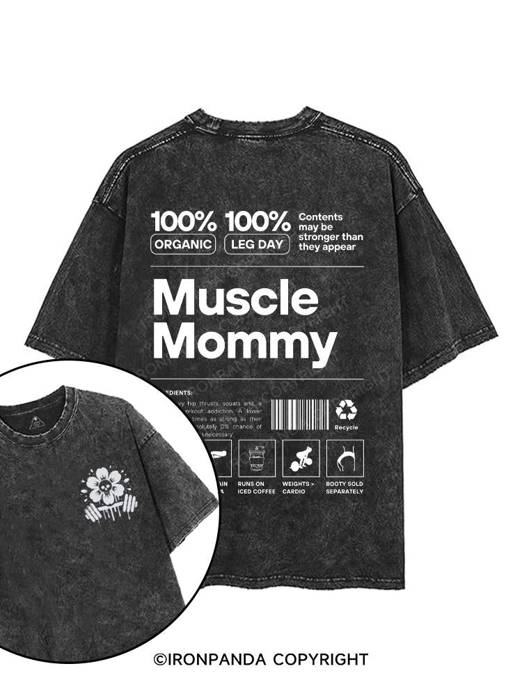 Muscle Mom  printed Gym Shirt