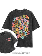 Fueled By Energy Drinks And Anxiety printed Gym Shirt